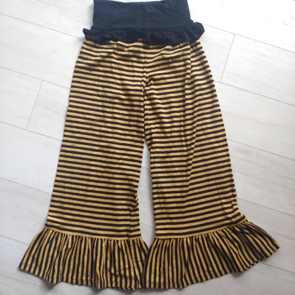 Persnickety Girls Home for the Holidays Striped Ruffle Pants - Picture 2 of 10